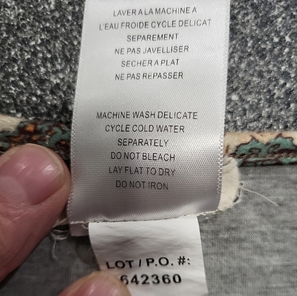 Tribal Jeans Women's Jacket Size L Front Hook & Loop Closure - Picture 5 of 10